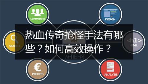 热血传奇抢怪手法有哪些？如何高效操作？