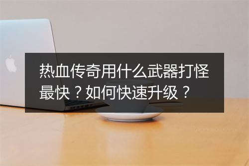热血传奇用什么武器打怪最快？如何快速升级？