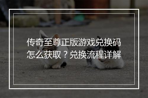 传奇至尊正版游戏兑换码怎么获取？兑换流程详解