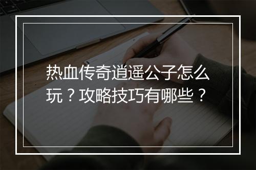 热血传奇逍遥公子怎么玩？攻略技巧有哪些？