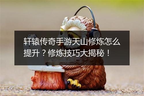 轩辕传奇手游天山修炼怎么提升？修炼技巧大揭秘！