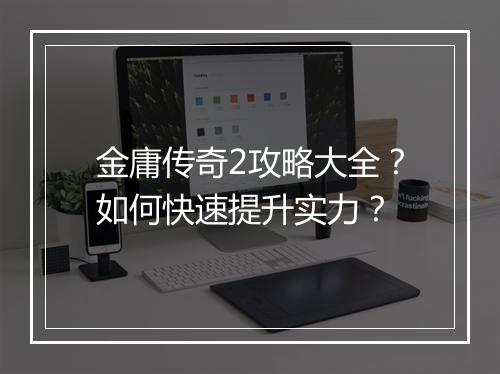 金庸传奇2攻略大全？如何快速提升实力？