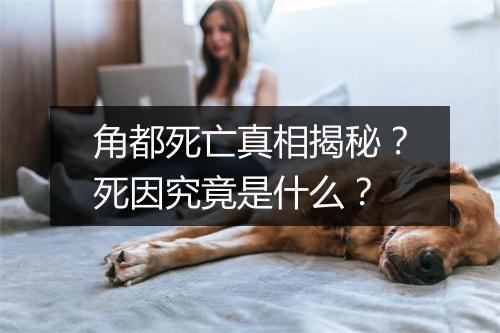 角都死亡真相揭秘？死因究竟是什么？