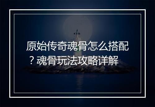 原始传奇魂骨怎么搭配？魂骨玩法攻略详解