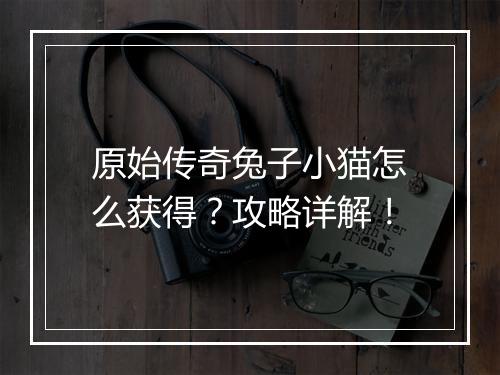 原始传奇兔子小猫怎么获得？攻略详解！