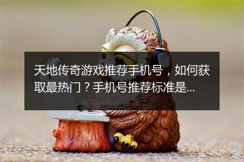 天地传奇游戏推荐手机号，如何获取最热门？手机号推荐标准是什么？