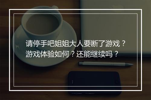请停手吧姐姐大人要断了游戏？游戏体验如何？还能继续吗？