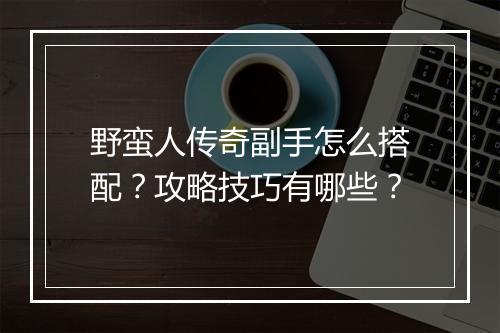 野蛮人传奇副手怎么搭配？攻略技巧有哪些？