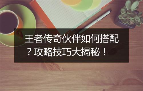 王者传奇伙伴如何搭配？攻略技巧大揭秘！