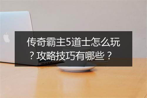 传奇霸主5道士怎么玩？攻略技巧有哪些？