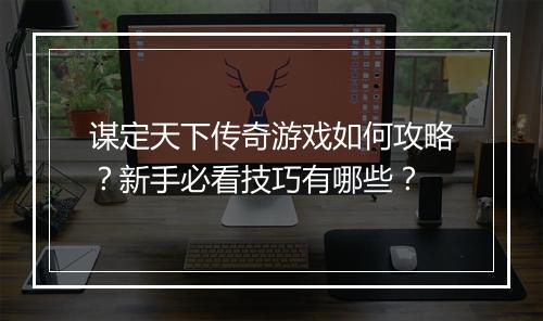 谋定天下传奇游戏如何攻略？新手必看技巧有哪些？