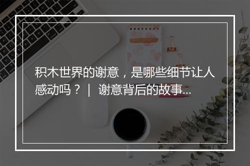 积木世界的谢意，是哪些细节让人感动吗？｜ 谢意背后的故事揭秘