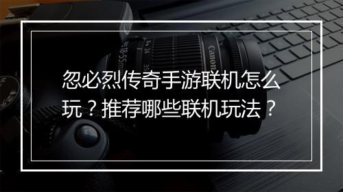 忽必烈传奇手游联机怎么玩？推荐哪些联机玩法？