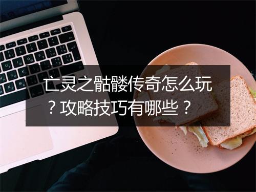 亡灵之骷髅传奇怎么玩？攻略技巧有哪些？