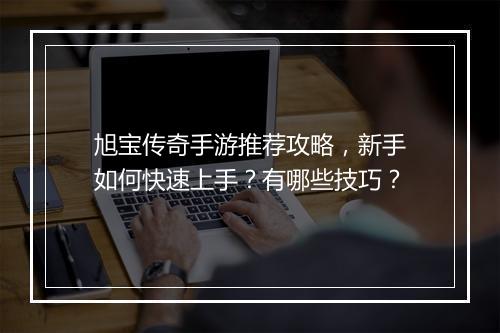 旭宝传奇手游推荐攻略，新手如何快速上手？有哪些技巧？