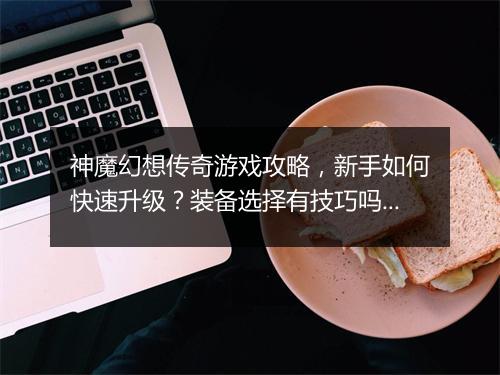 神魔幻想传奇游戏攻略，新手如何快速升级？装备选择有技巧吗？