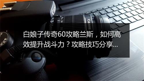 白娘子传奇60攻略兰斯,如何高效提升战斗力?攻略技巧分享!