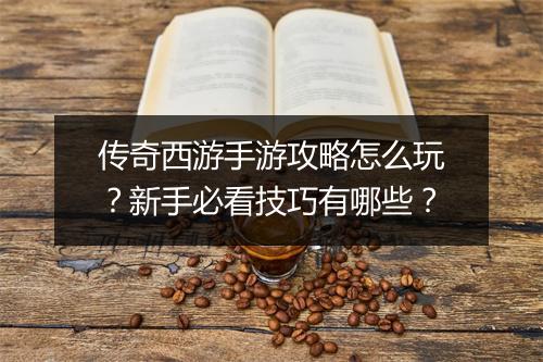 传奇西游手游攻略怎么玩？新手必看技巧有哪些？