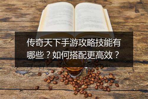 传奇天下手游攻略技能有哪些？如何搭配更高效？