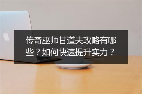 传奇巫师甘道夫攻略有哪些？如何快速提升实力？