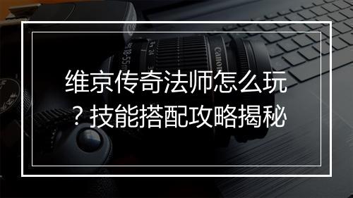 维京传奇法师怎么玩？技能搭配攻略揭秘