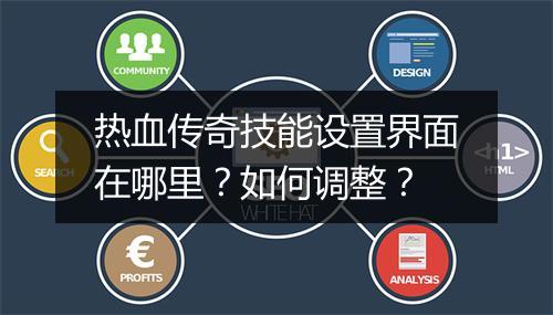 热血传奇技能设置界面在哪里？如何调整？