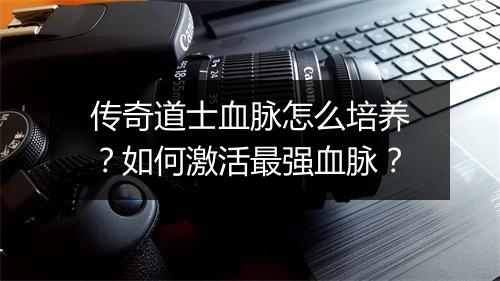 传奇道士血脉怎么培养？如何激活最强血脉？