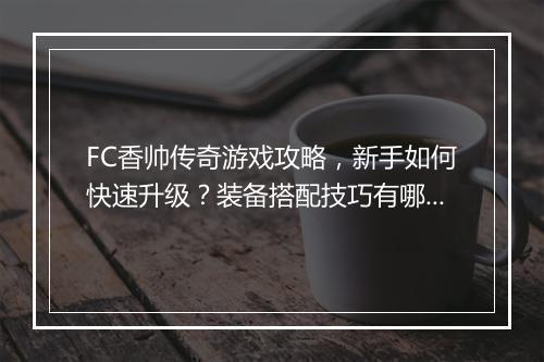 FC香帅传奇游戏攻略，新手如何快速升级？装备搭配技巧有哪些？