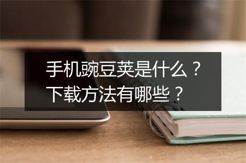 手机豌豆荚是什么？下载方法有哪些？