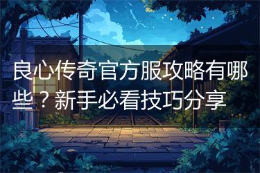 良心传奇官方服攻略有哪些？新手必看技巧分享