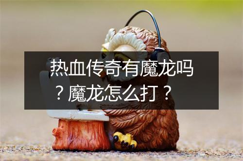 热血传奇有魔龙吗？魔龙怎么打？