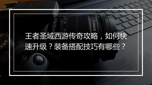 王者圣域西游传奇攻略，如何快速升级？装备搭配技巧有哪些？