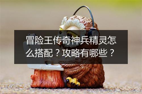 冒险王传奇神兵精灵怎么搭配？攻略有哪些？