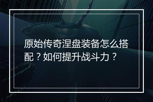 原始传奇涅盘装备怎么搭配？如何提升战斗力？