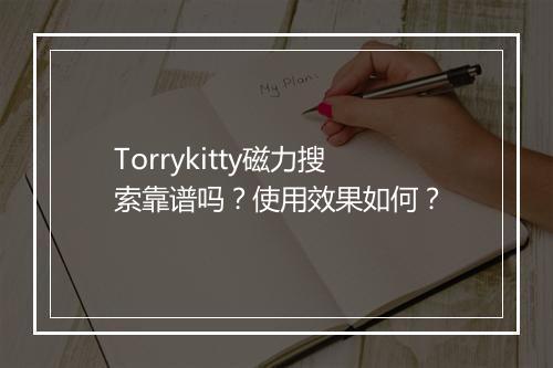 Torrykitty磁力搜索靠谱吗？使用效果如何？