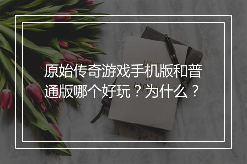 原始传奇游戏手机版和普通版哪个好玩？为什么？