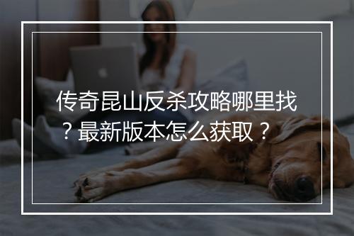 传奇昆山反杀攻略哪里找？最新版本怎么获取？