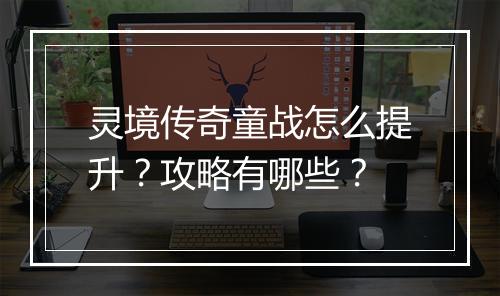 灵境传奇童战怎么提升？攻略有哪些？