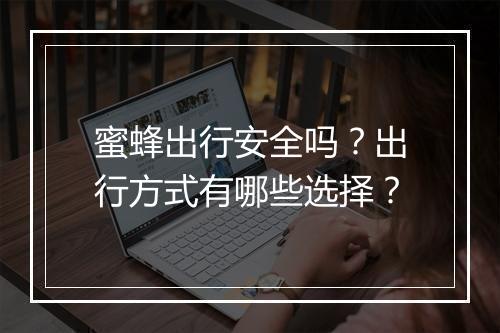 蜜蜂出行安全吗？出行方式有哪些选择？