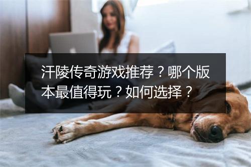 汗陵传奇游戏推荐？哪个版本最值得玩？如何选择？