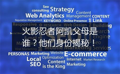 火影忍者阿凯父母是谁？他们身份揭秘！