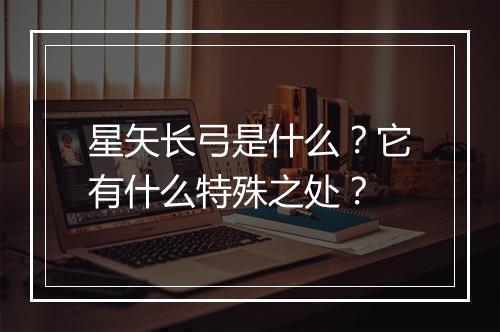 星矢长弓是什么？它有什么特殊之处？