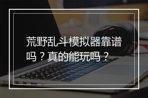 荒野乱斗模拟器靠谱吗？真的能玩吗？