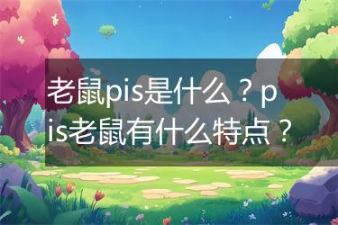 老鼠pis是什么？pis老鼠有什么特点？