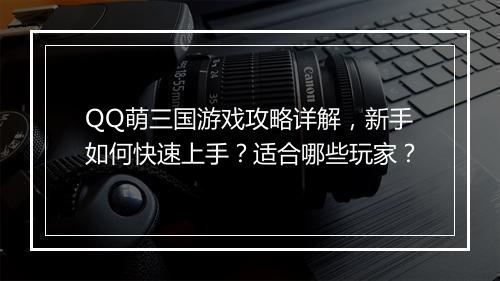QQ萌三国游戏攻略详解，新手如何快速上手？适合哪些玩家？