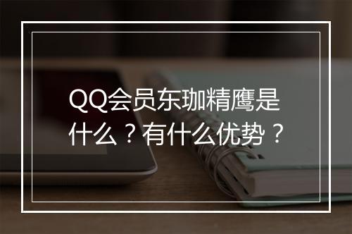 QQ会员东珈精鹰是什么？有什么优势？