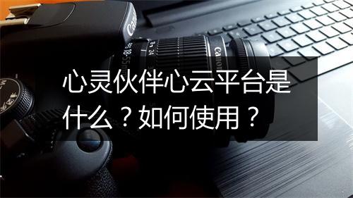 心灵伙伴心云平台是什么？如何使用？