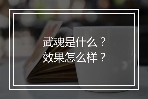 武魂是什么？效果怎么样？