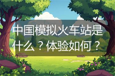 中国模拟火车站是什么？体验如何？
