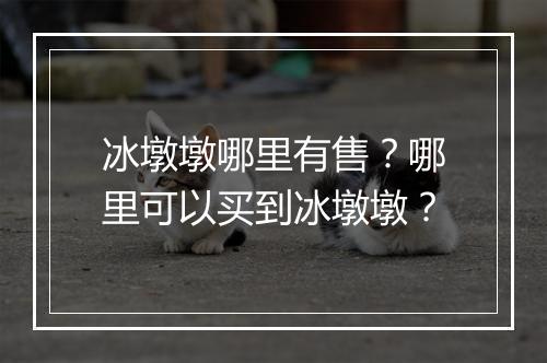 冰墩墩哪里有售？哪里可以买到冰墩墩？